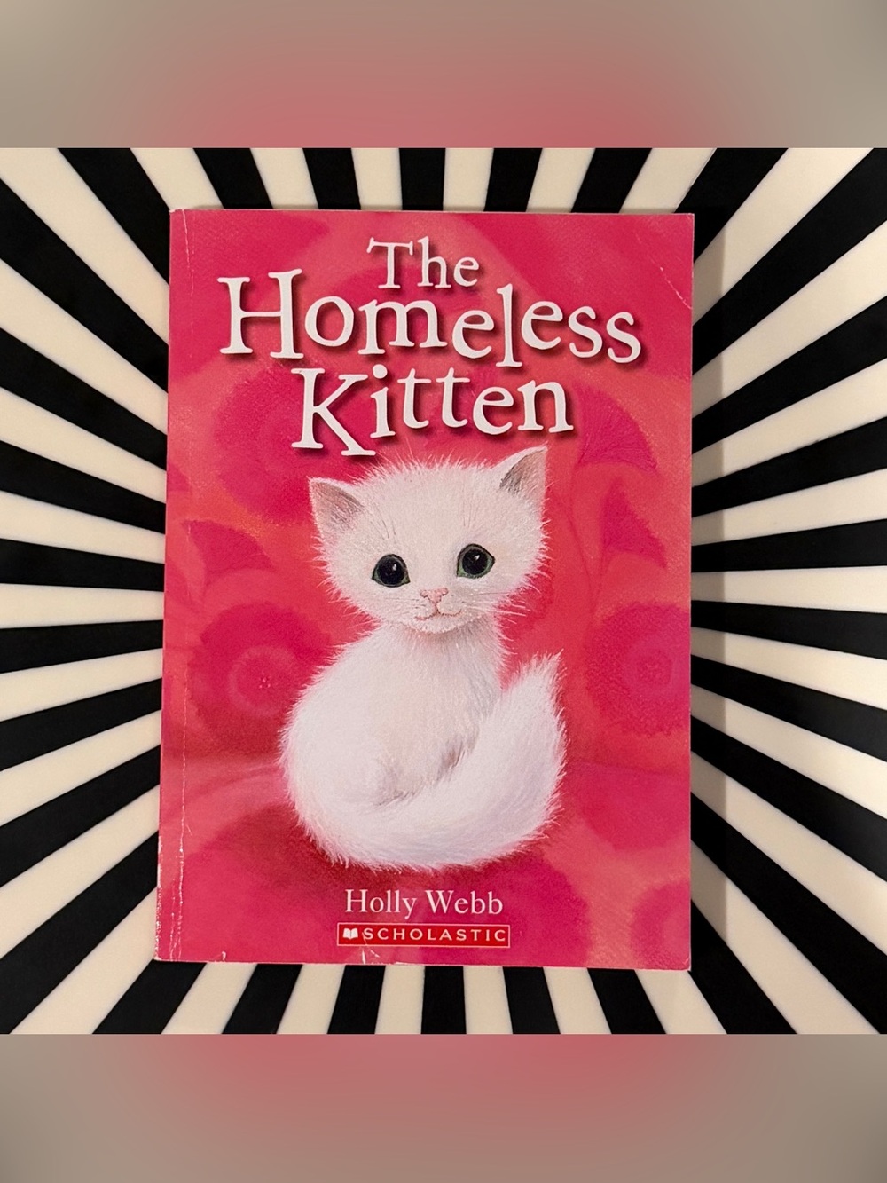 Scholastic Pink Children's Paperback with Kitten Artwork